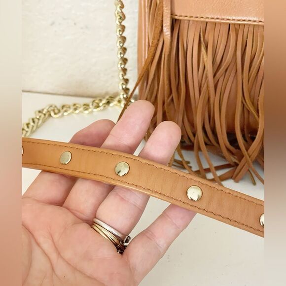 REBECCA MINKOFF Fringe Mini MAC
Leather Crossbody Bag light Brown - Picture 6 of 17